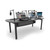 AKA Design ProCast R4 Static Desk (Grey & Oak) 1