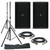 Mackie Thump212 (Pair) with Stands, Stand Bag & Cables