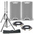 LD Systems ICOA 15 A White (Pair) with Stands, Stands Bag & Cables