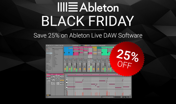 Ableton Black Friday Sale: 25% Off Popular DAW Software