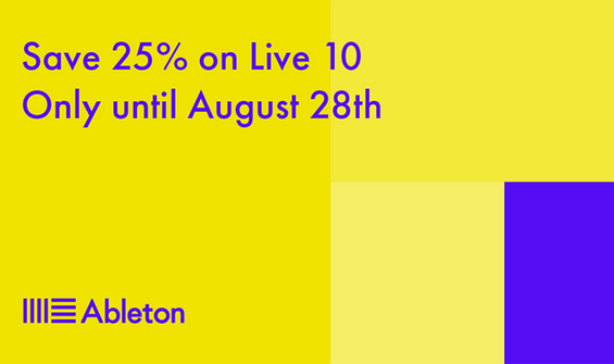 Flash Sale : Save 25% On Ableton Live 10