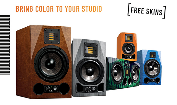 Free Colourful Skins With Adam AX Series Studio Monitors 