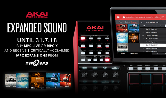 Buy An Akai MPC Live or X & Receive 5 Expansions Free!