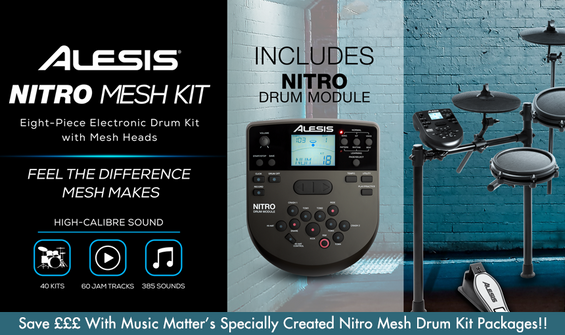 New Release: Save £££ With Alesis Nitro Mesh Drum Kit Packages!!