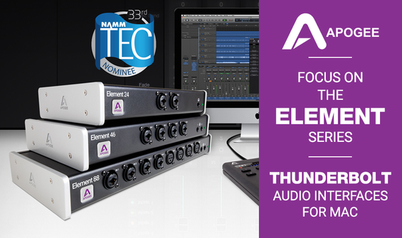 Apogee Element Series Thunderbolt Audio Interfaces For Mac