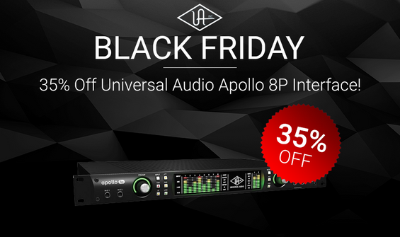 Black Friday 2018: 35% Off UAD Apollo 8P Thunderbolt Interface