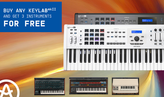 Register a Keylab MKII Get Free Arturia Software.