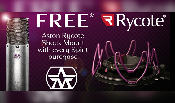 Aston: Free Rycote Shockmount With Every Spirit Microphone