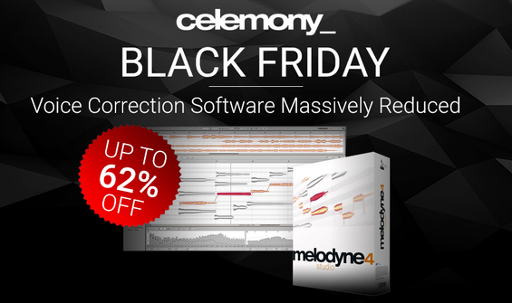 Black Friday 2019: Up To 62% Off Celemony Voice Correction Upgrades!