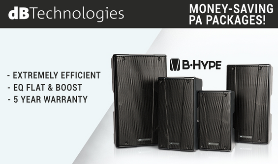 dB Technologies B-Hype PA Speaker Packages Available With 5 Warranty