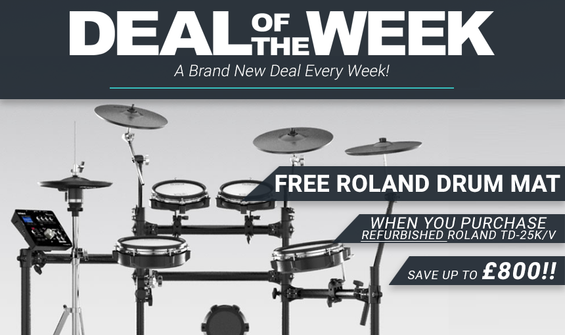 Deal Of The Week: Free Drum Mat With Refurb Roland TD-25 Drum Kits!