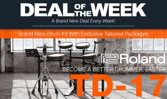 Deal Of The Week: Roland TD-17 Exclusive Drum Kit Packages Available