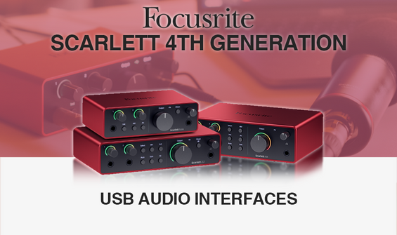 Focusrite Scarlett Solo (4th Gen) USB Audio Interface USB-C CABLE KIT