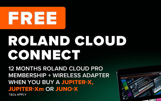 Free Roland Cloud Connect With Jupiter X/Xm and JUNO-X Synthesizers