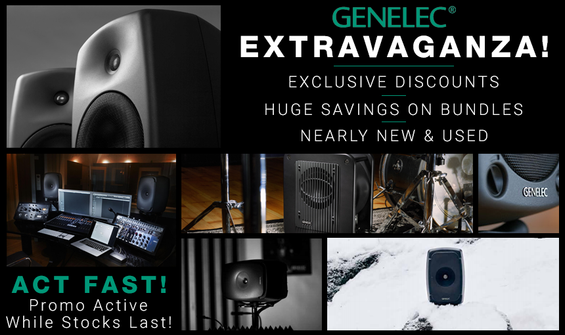 Genelec Extravanganza: Limited Time Savings On Studio Monitors!