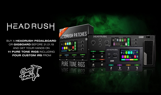 Buy Headrush Pedalboard & Get 11 Premium Rigs Free!