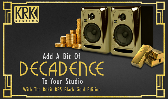 Very Limited & Special KRK Rokit RP5 G3 Black Gold Edition Monitors!