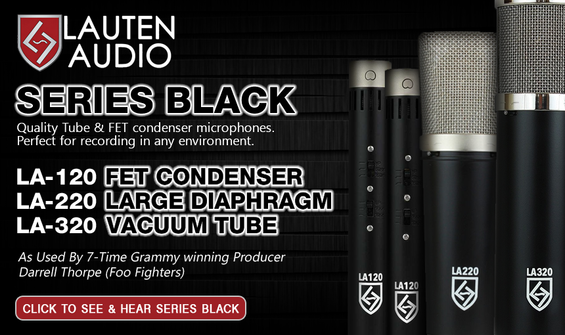 Lauten Audio Series Black Studio Microphones Have Come To The UK!