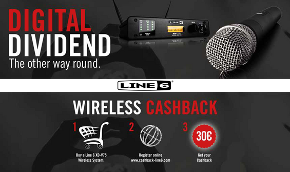 Line 6 XD-V75 Digital Wireless System Cashback Offer!