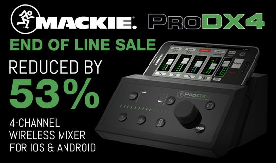 Mackie ProDX4 Portable Mixer End Of Line Sale Reduced By 53