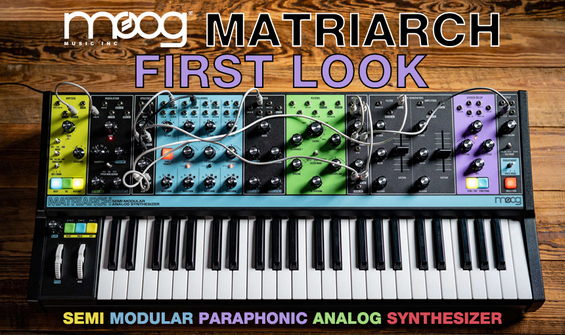 First Look at the Moog Matriarch Semi-Modular Paraphonic Analog Synth 