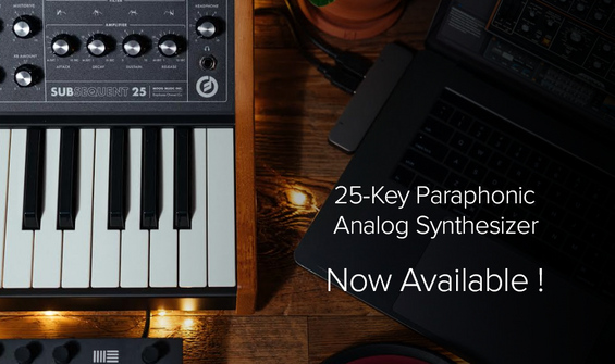 Moog Subsequent 25 Paraphonic Analog Synthesizer Available Now!