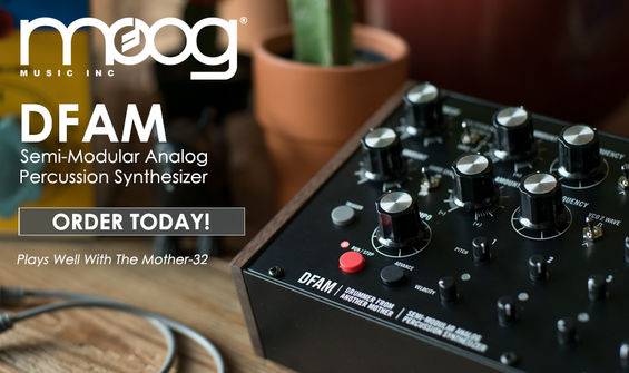 Moog DFAM Semi-Modular Analog Percussion Synthesizer