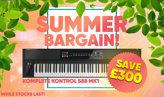 Huge Summer Bargain: £300 Off The Komplete Kontrol S88 MK1 MIDI Keyboard