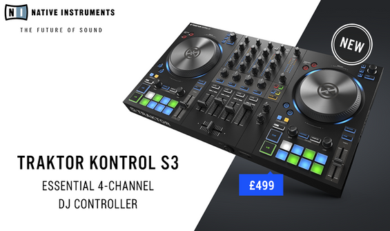 Native Instruments Traktor Kontrol S3 4-Deck DJ Controller In-Store Now!