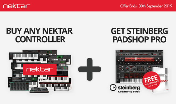 Buy Any Nektar Controller - Get A Steinberg VST Instrument Free