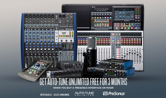 3 Months Of Auto-Tune Free With A PreSonus Interface or Mixer