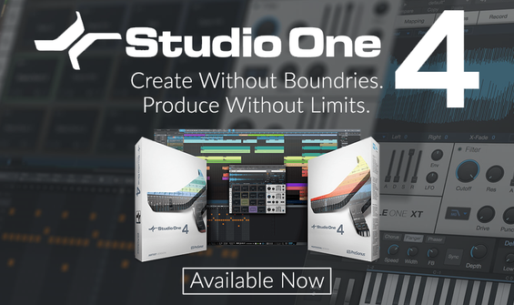 Presonus Releases Studio One V4 DAW Software - Available Here & Now