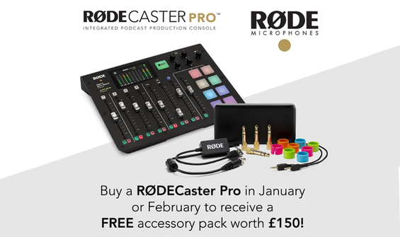 Get A Free Accessory Pack With Rodecaster Pro Console
