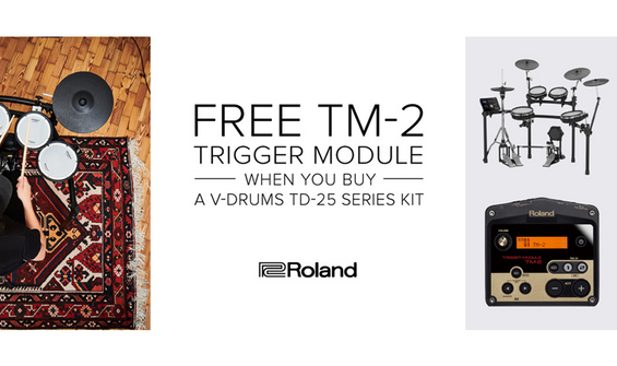 Buy a Roland TD-25K Electronic Drum Kit & A Free TM-2 Trigger Module Is Yours!