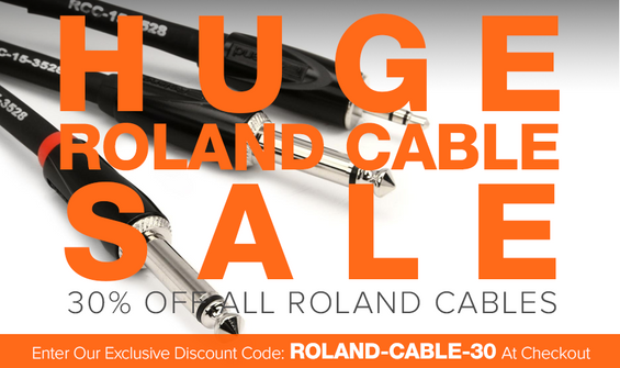 Huge Roland Cable Sale: 30% Off All Roland Cables In Stock!