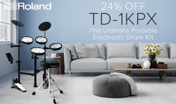 Roland TD-1KPX Portable, Foldable Electronic Drum Kit