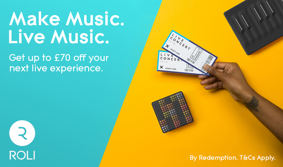 ROLI Concert Promotion: Up to £70 off Your Next Event!