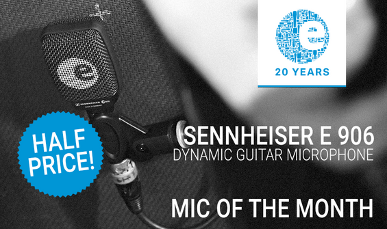 Sennheiser Mic Of The Month: 50% Off E 906 Guitar Microphone!