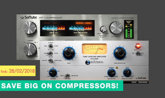 Softube Promo: Save On FET & Summit TLA-100A Compressors!