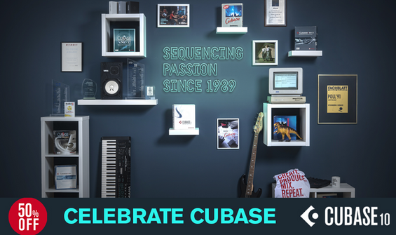 Celebrate The 30th Anniversary Of Steinberg's Cubase With 50% Off!