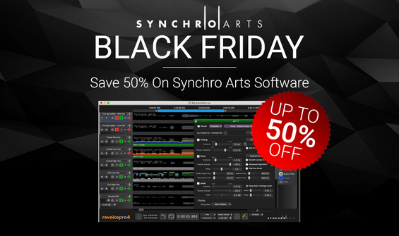 Black Friday 2020: Synchro Arts Software Sale