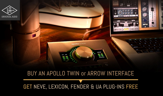 Free Premium UAD Plugins With Universal Audio Apollo Twin Or Arrow Interfaces