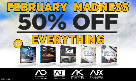 February Madness 2019: 50% Off All XLN Audio Software Titles!