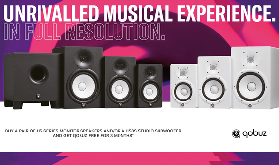 Get 3 Months of Qobuz With Yamaha HS Studio Monitors