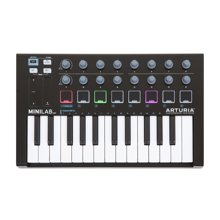 Arturia MiniLab MK2 (Black Edition) Top