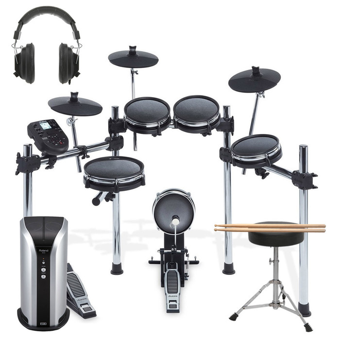 Alesis Surge Mesh Kit With Sticks, Stool, Drum Monitor & Headphones