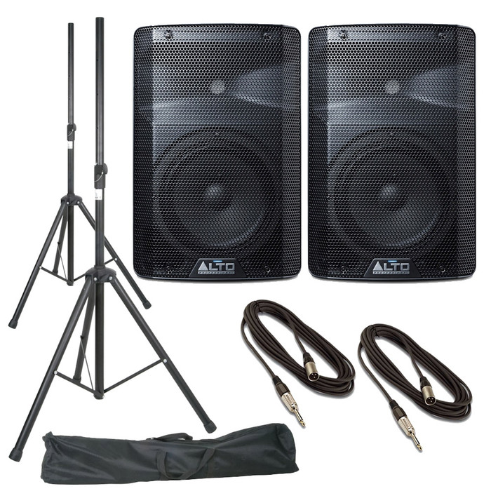 Alto TX208 (Pair) With Stands, Stands Bag & Cables