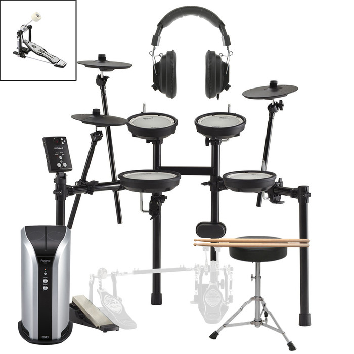 Roland TD-1DMK With Sticks, Stool, Monitor & Headphones