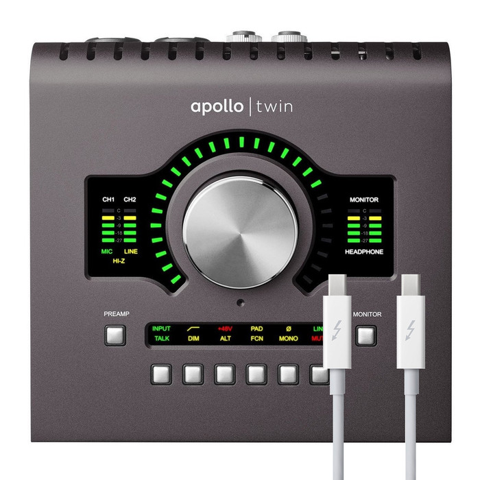 Universal Audio Apollo Twin QUAD MKII With Thunderbolt 2 Cable