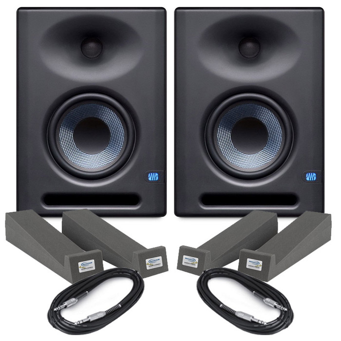 Presonus Eris E5 XT (Pair) With Isolation Pads & Cables